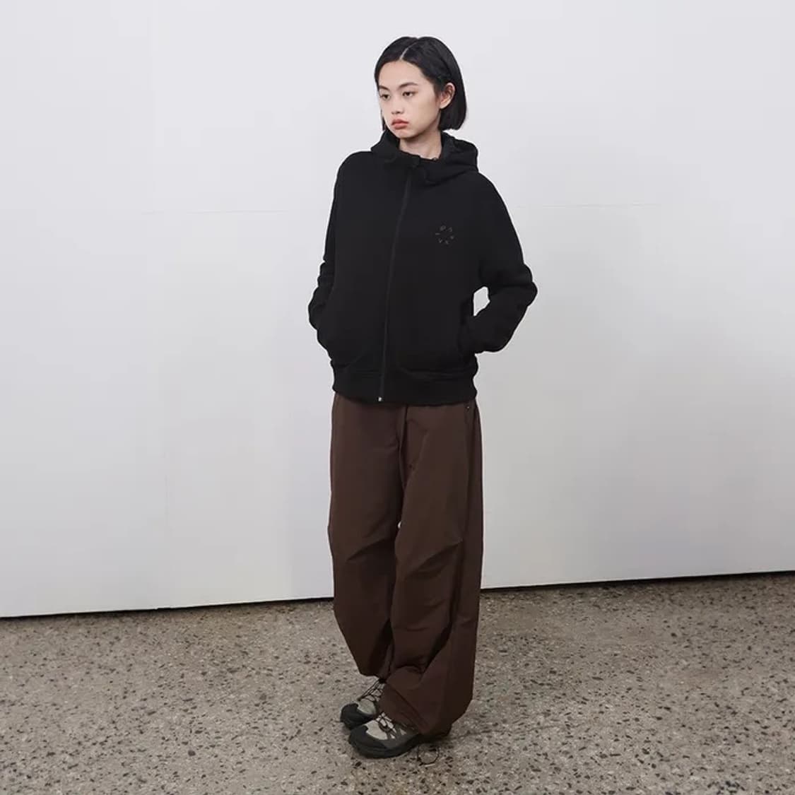 오헤시오 이펙트 나일론 팬츠 브라운 상품이미지2