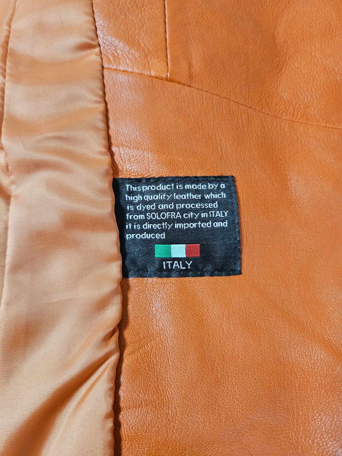 로보 양가죽 라이더자켓 오렌지 66 상품이미지3