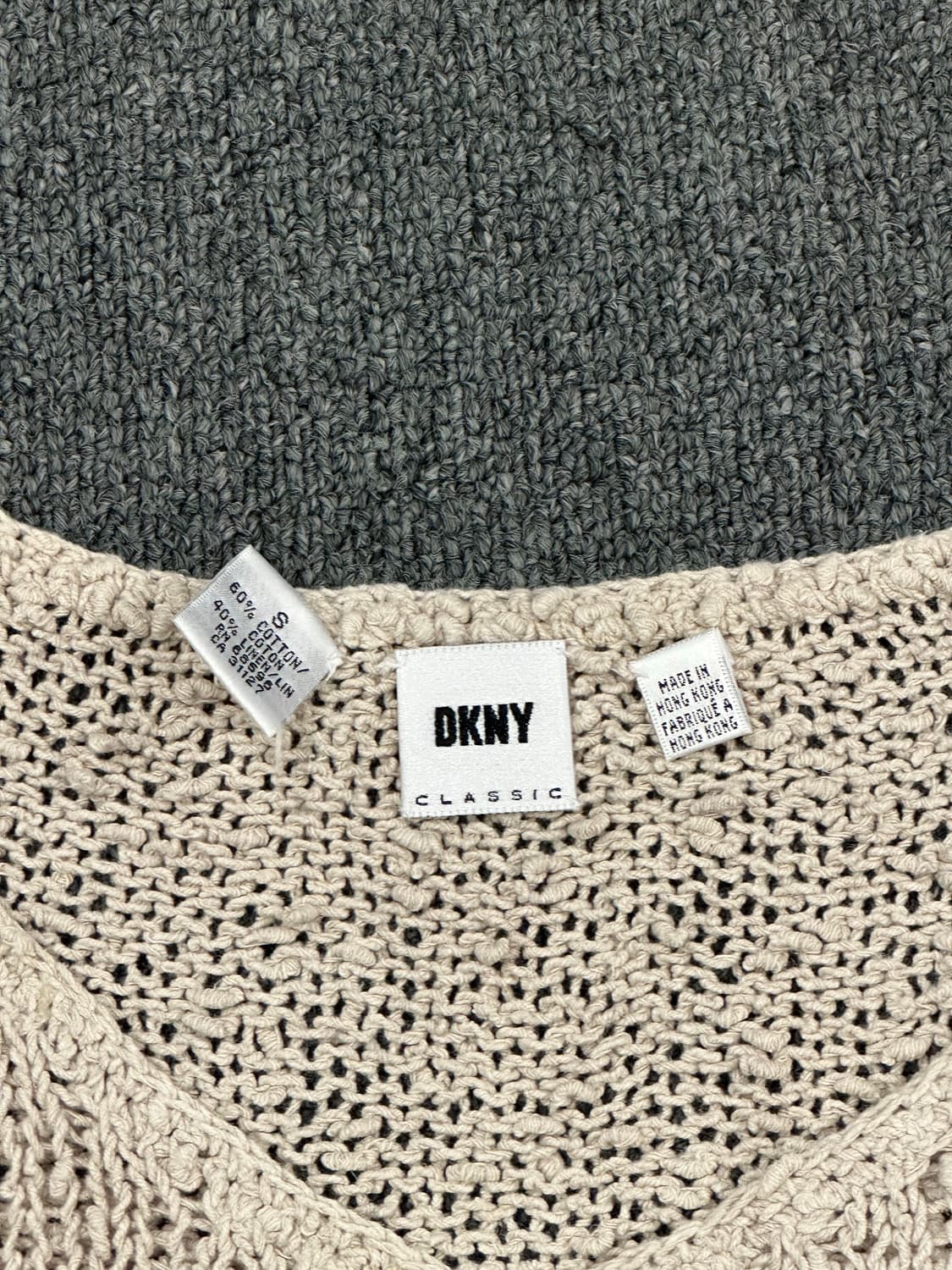 S)DKNY vintage 여성 보헤미안 v넥 니트 상품이미지2