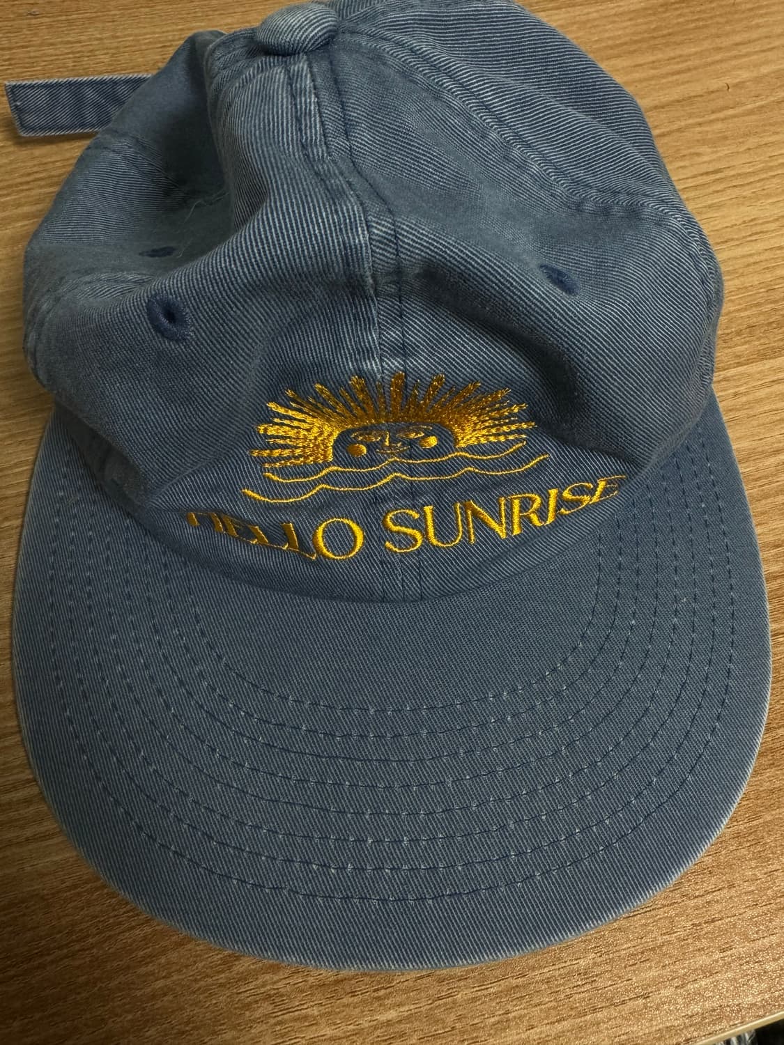 헬로우썬라이즈 6패널캡 (오션블루) 상품이미지1