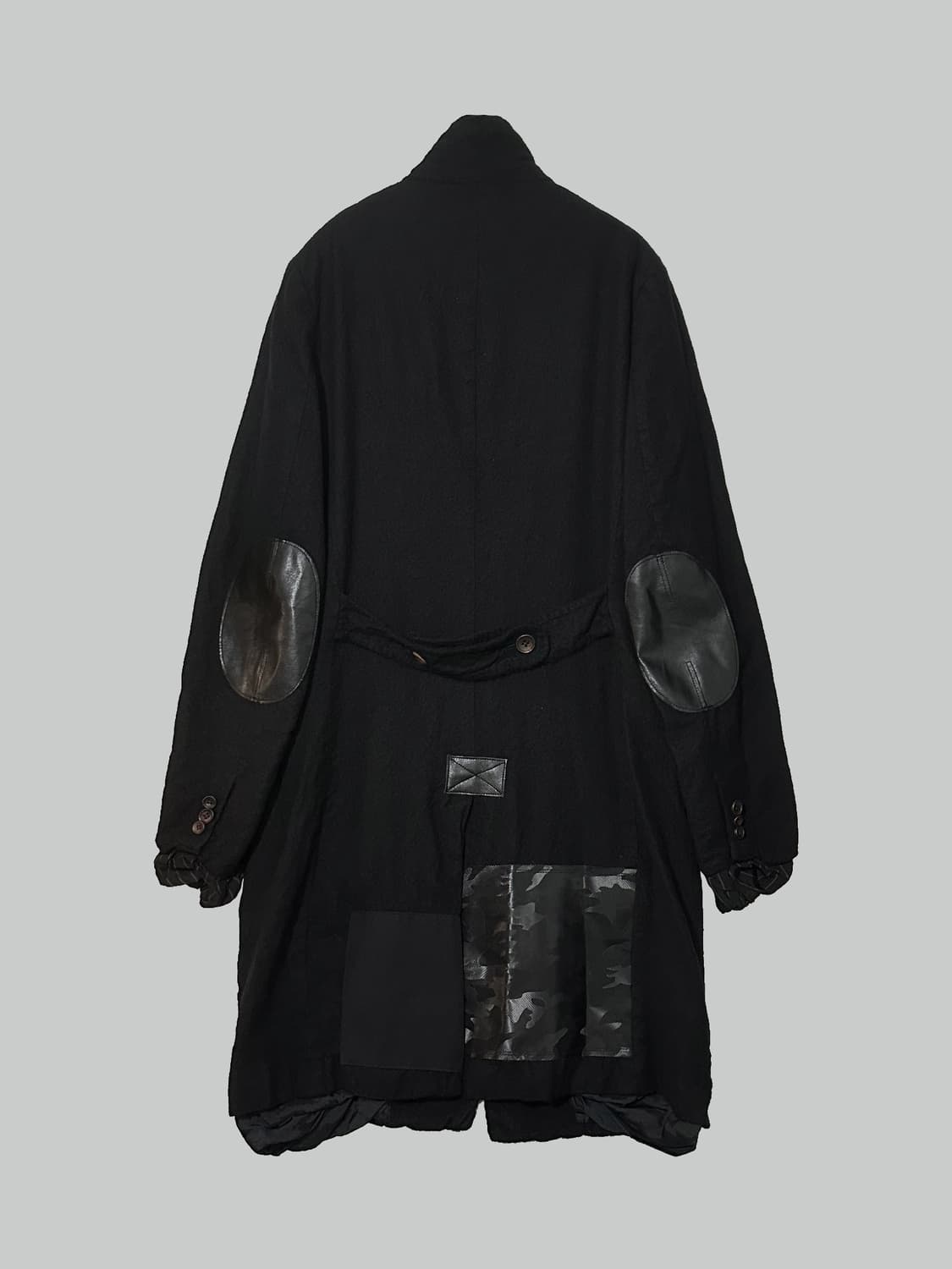 준야 와타나베 23aw 축융 울 패치워크 코트 상품이미지3