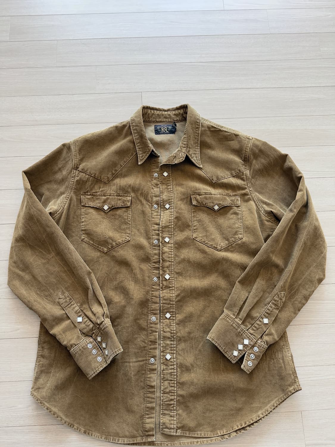 rrl 더블알엘 코듀로이 웨스턴 셔츠 xl 상품이미지1