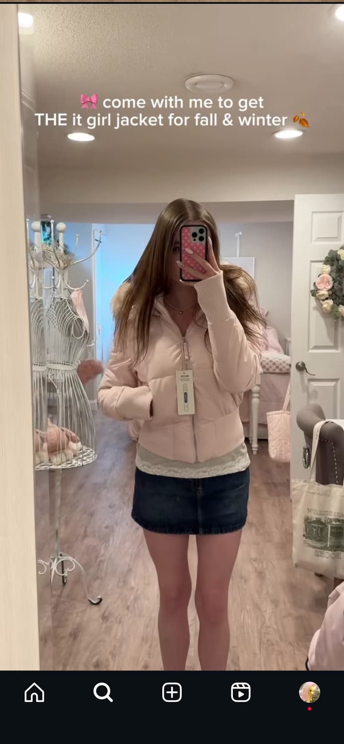 홀리스터 푸퍼 퍼 패딩 핑크 딸기우유 연핑크 히메갸루 상품이미지4