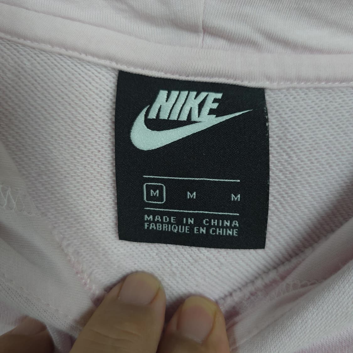 여성용 나이키 Nike 스우시 로고 후드티 핑크 M 상품이미지5