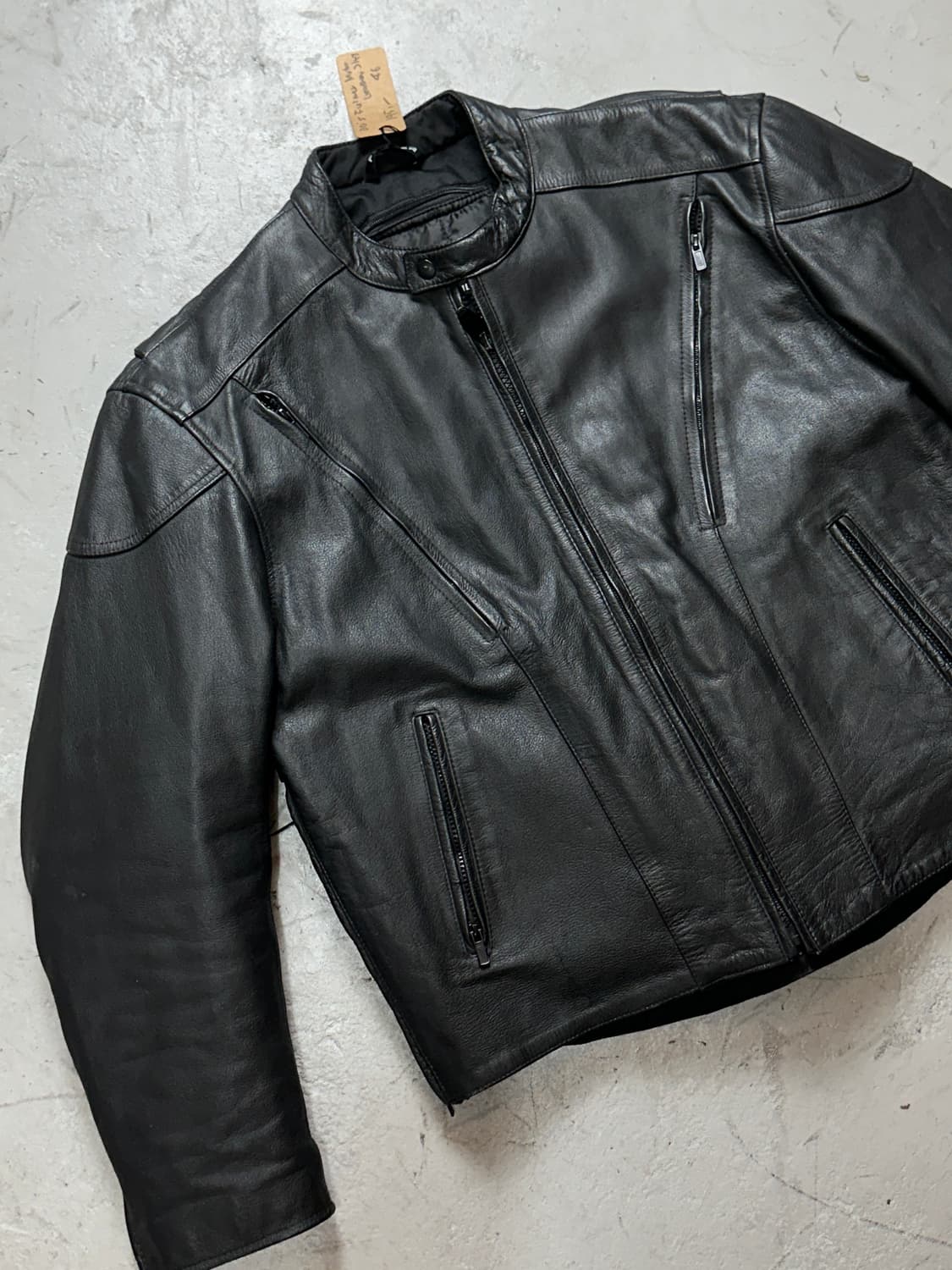 모터사이클 레더 아머 자켓 빈티지 레더 자켓 상품이미지5