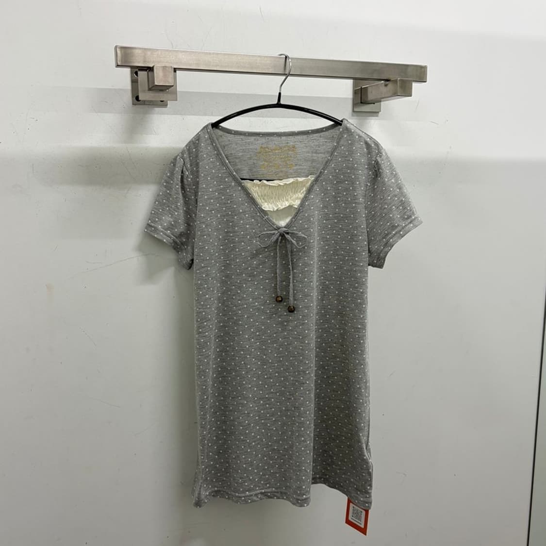 모리걸 도트 레이어드 티 상품이미지2