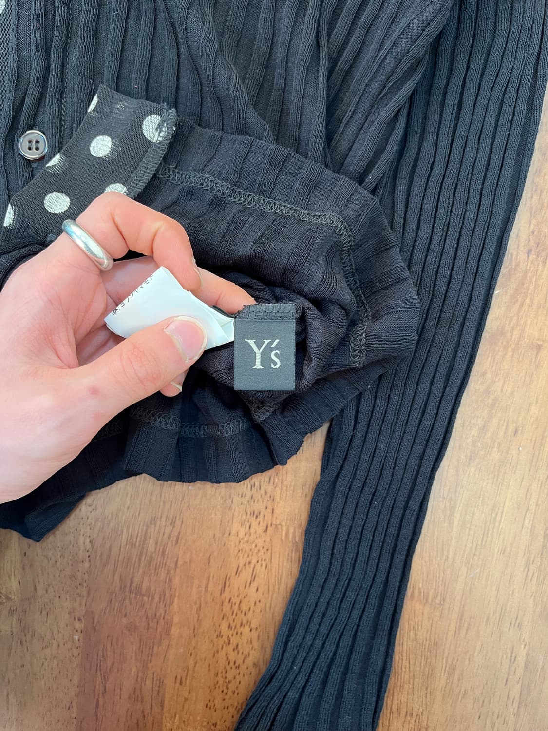 요지야마모토 타이다운 버튼 가디건 상품이미지6