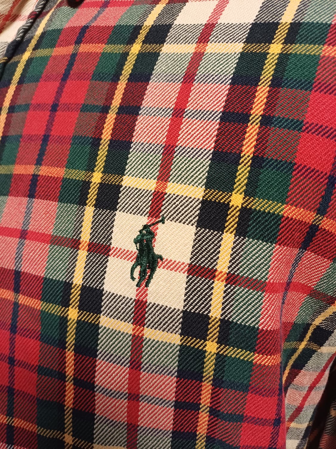폴로 랄프 로렌 클래식 타탄체크 셔츠 (M사이즈 / 여성 루즈핏 추천) 상품이미지6