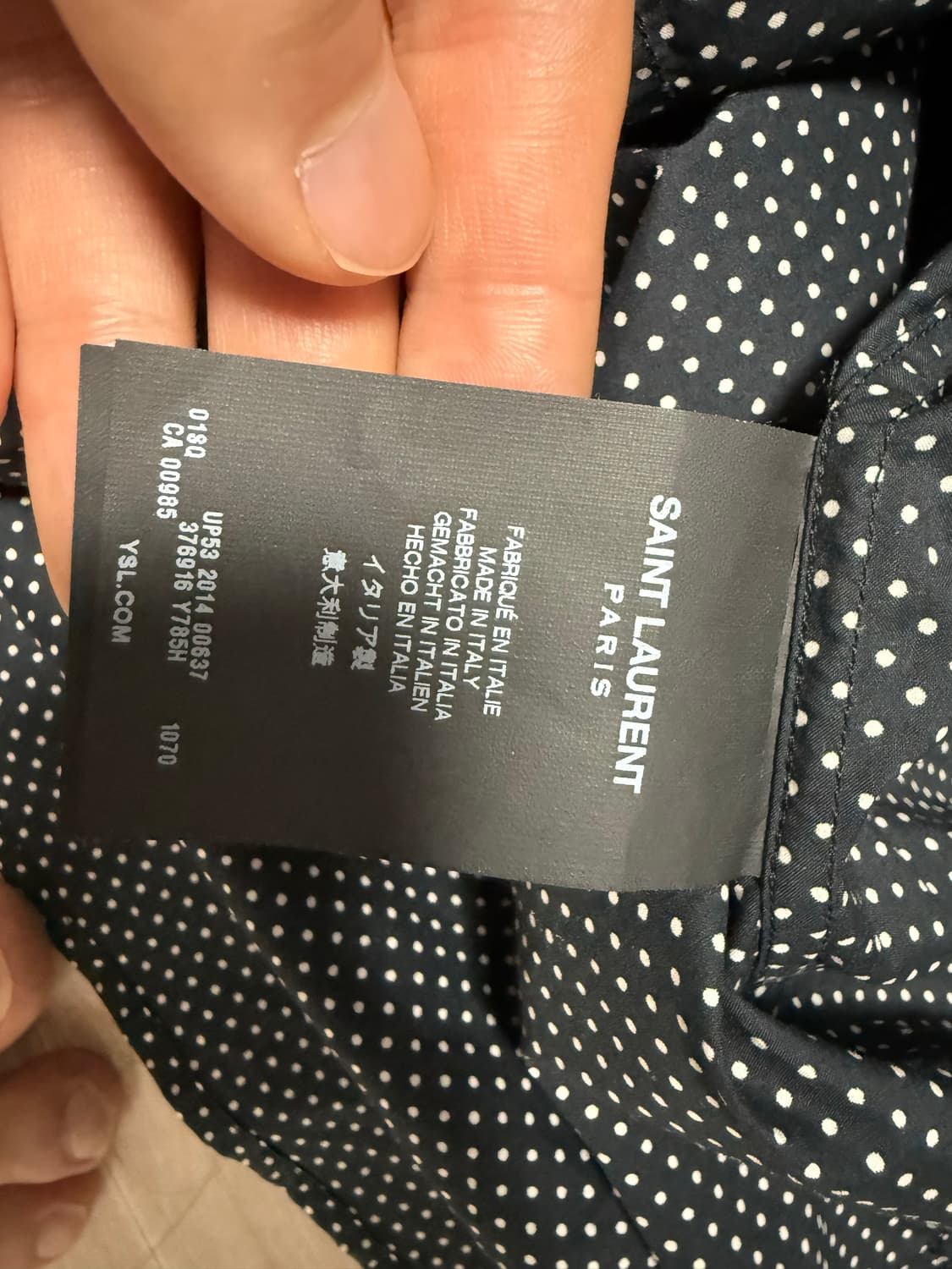 (14.5) 생로랑 도트셔츠 상품이미지6