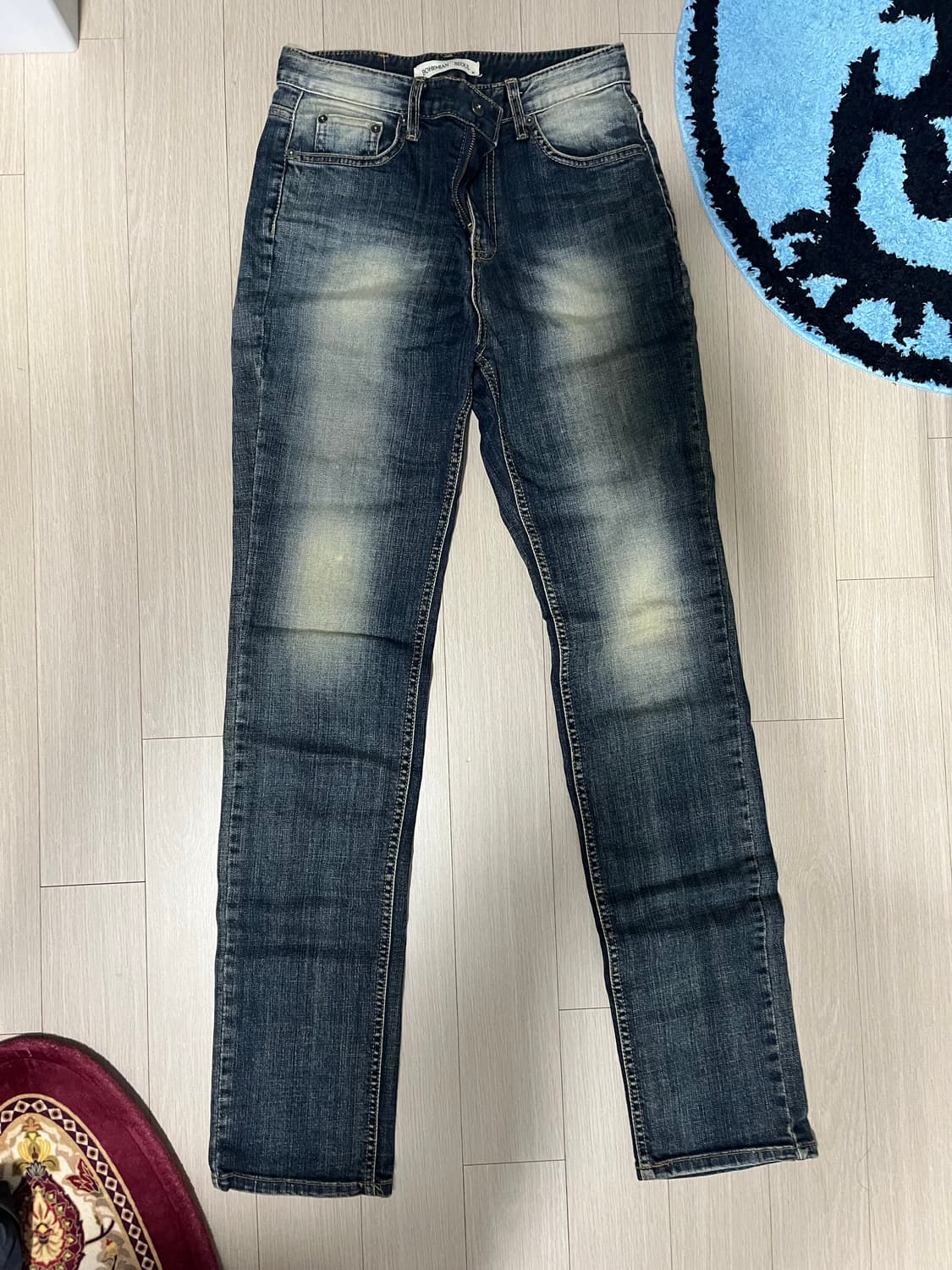 보헤미안 서울 bohemian seoul 스트레이트진 블루 상품이미지1