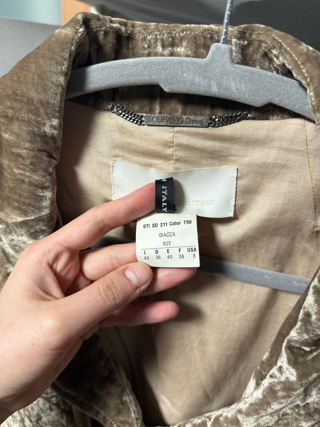 Italy SCERVINO street 빈티지 샴페인골드 자켓 상품이미지7