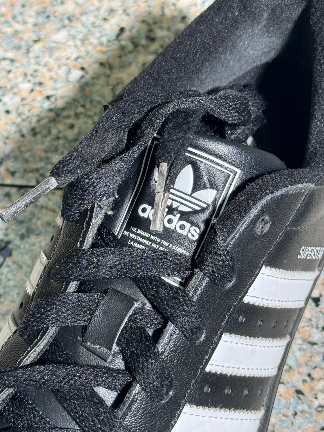 [240] 아디다스 슈퍼스타2 검흰 블랙 상품이미지6