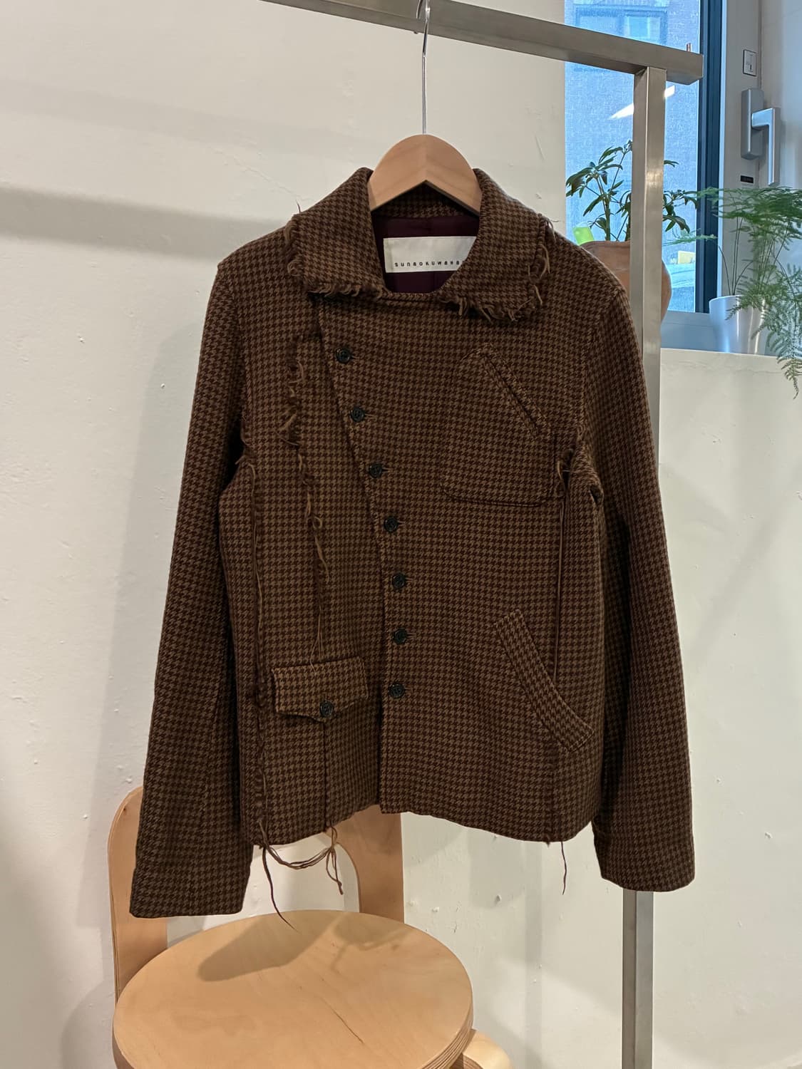 스나오 쿠와하라 사선 자켓 상품이미지1