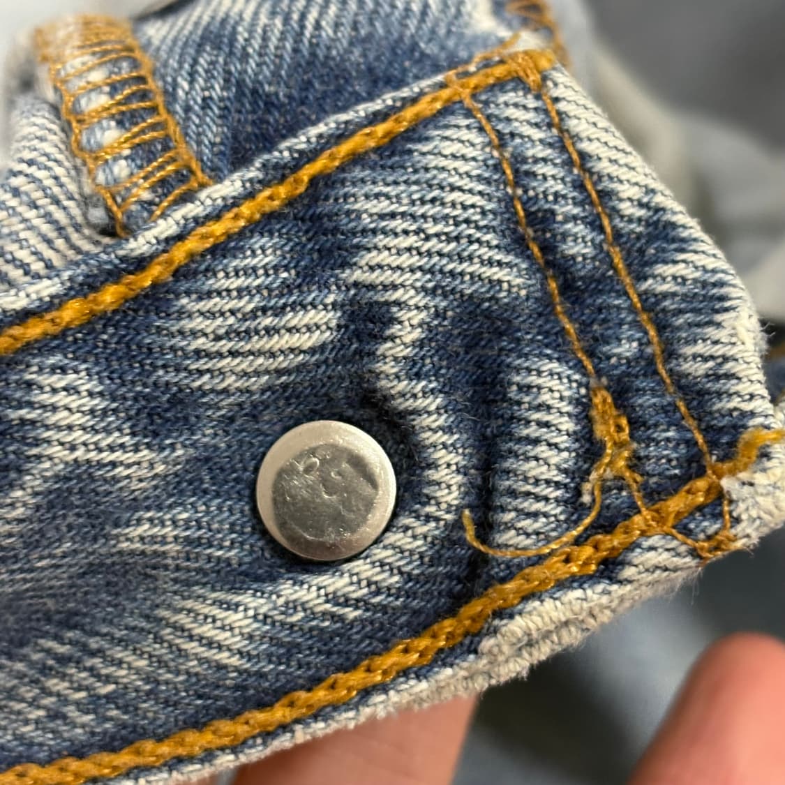 90s Levi’s usa 501 연청 Distressed 상품이미지6
