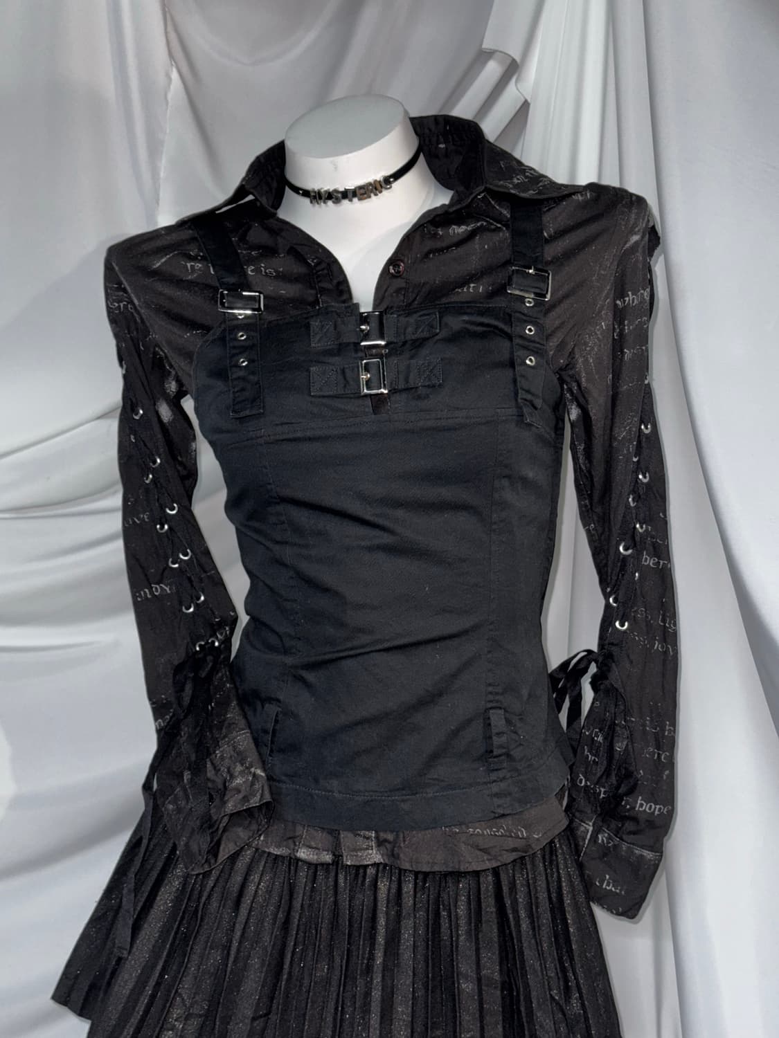 미사깔 알곤퀸즈 에이치나오토 데일리 무채색 펑크 코디세트  상품이미지6