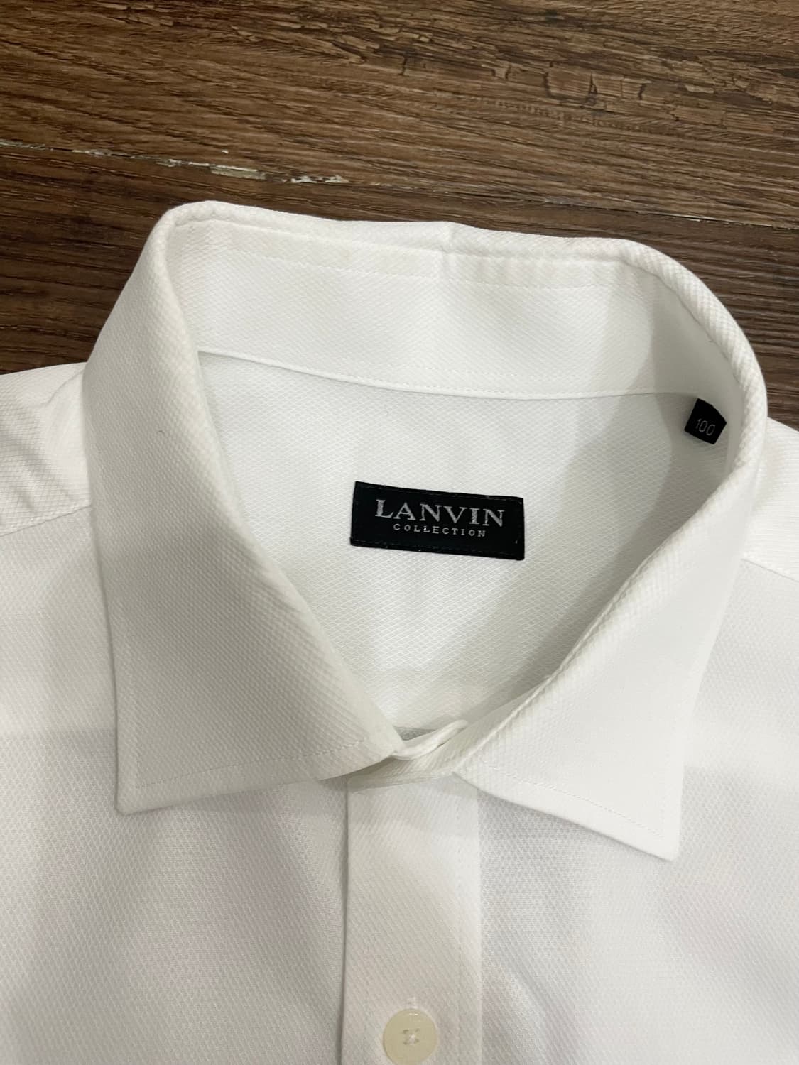 100 랑방 LANVIN 화이트 셔츠 상품이미지6