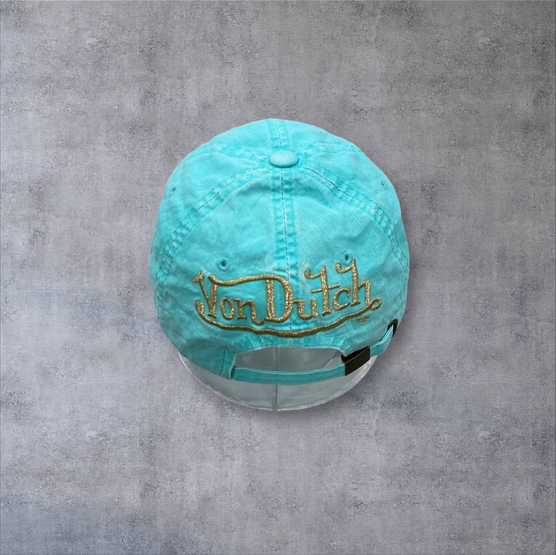 본더치 y2k 스펠아웃 로고 스카이 볼캡 상품이미지4