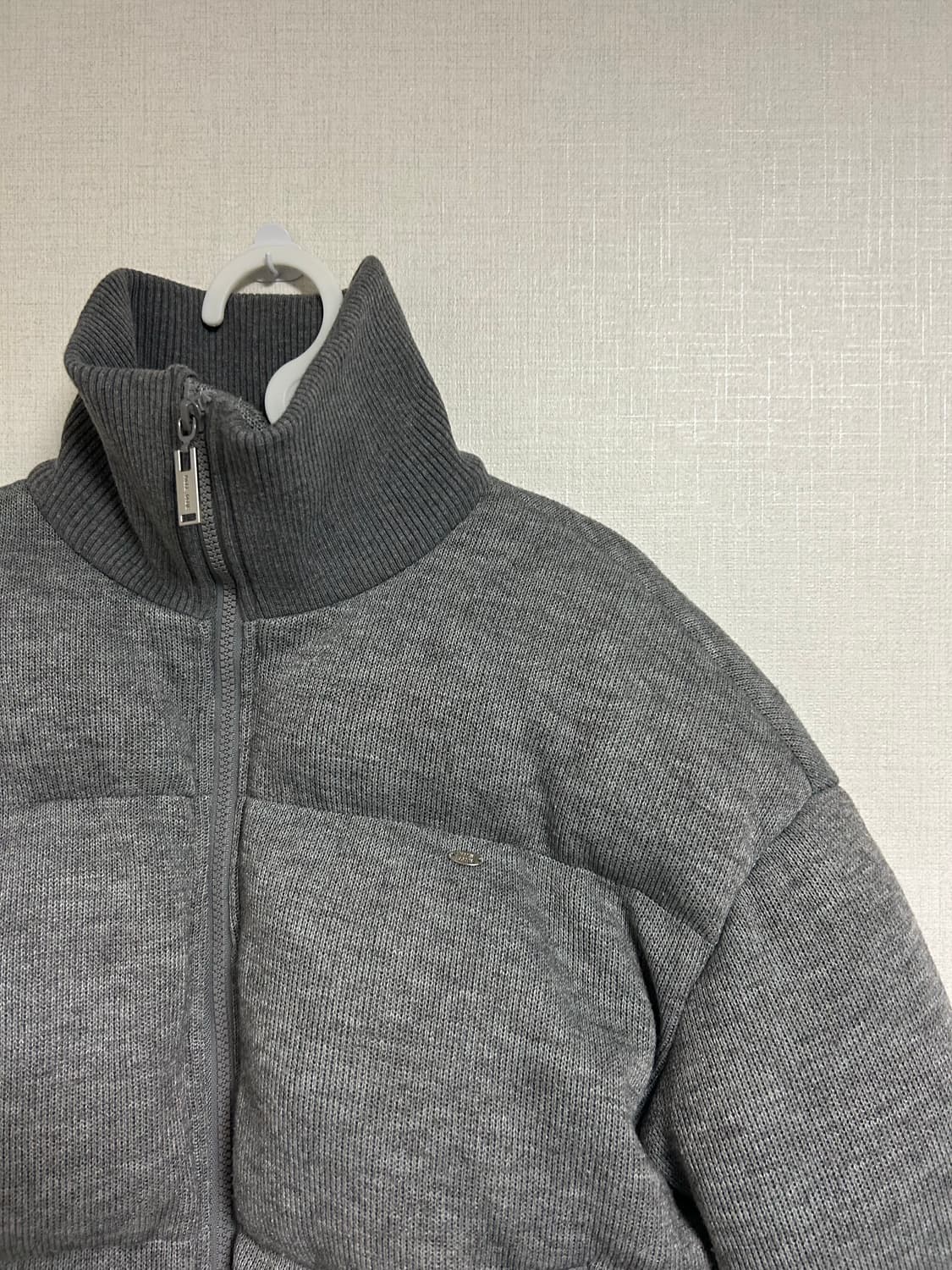 페일제이드 니트 푸퍼 자켓 패딩 그레이  상품이미지8