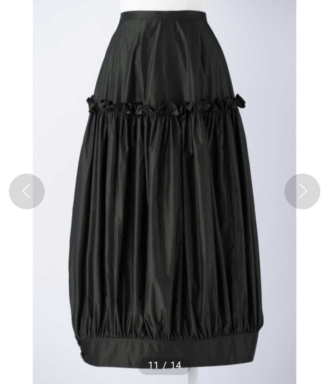 ENFOLD 엔폴드 벌룬스커트 다크카키 상품이미지2