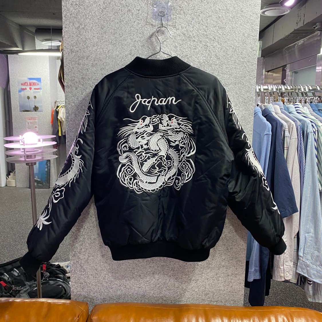 EAST ROAD 용 자수 스카쟌 블루종 항공 자켓 B4164 상품이미지6