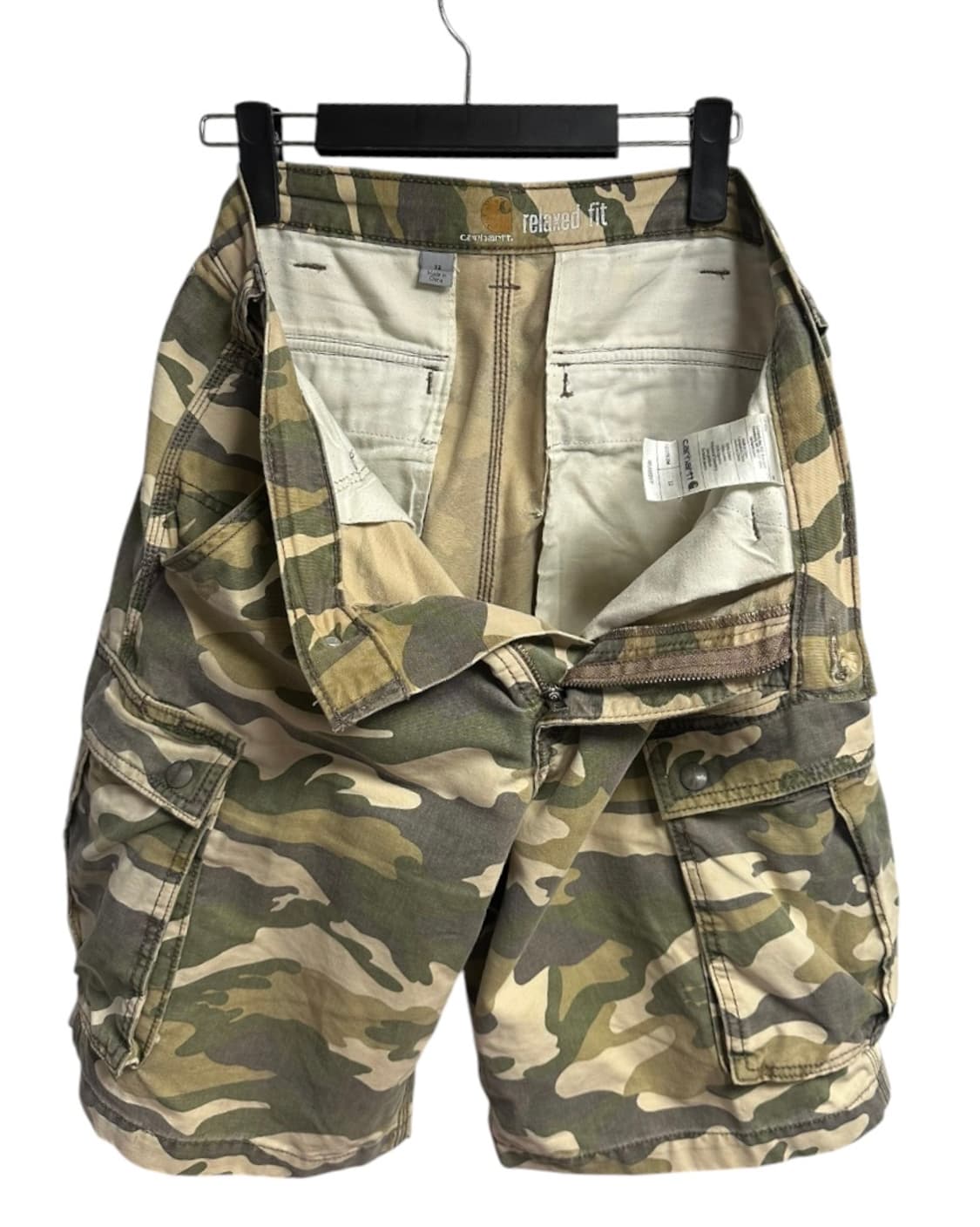 [Carhartt] 칼하트 릴렉스드핏 카펜터 카모 밀리터리 반바지 32 상품이미지7