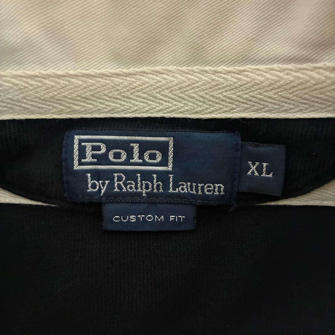 Polo 폴로 랄프로렌 화이트 블랙 아이코닉 럭비티 상품이미지4
