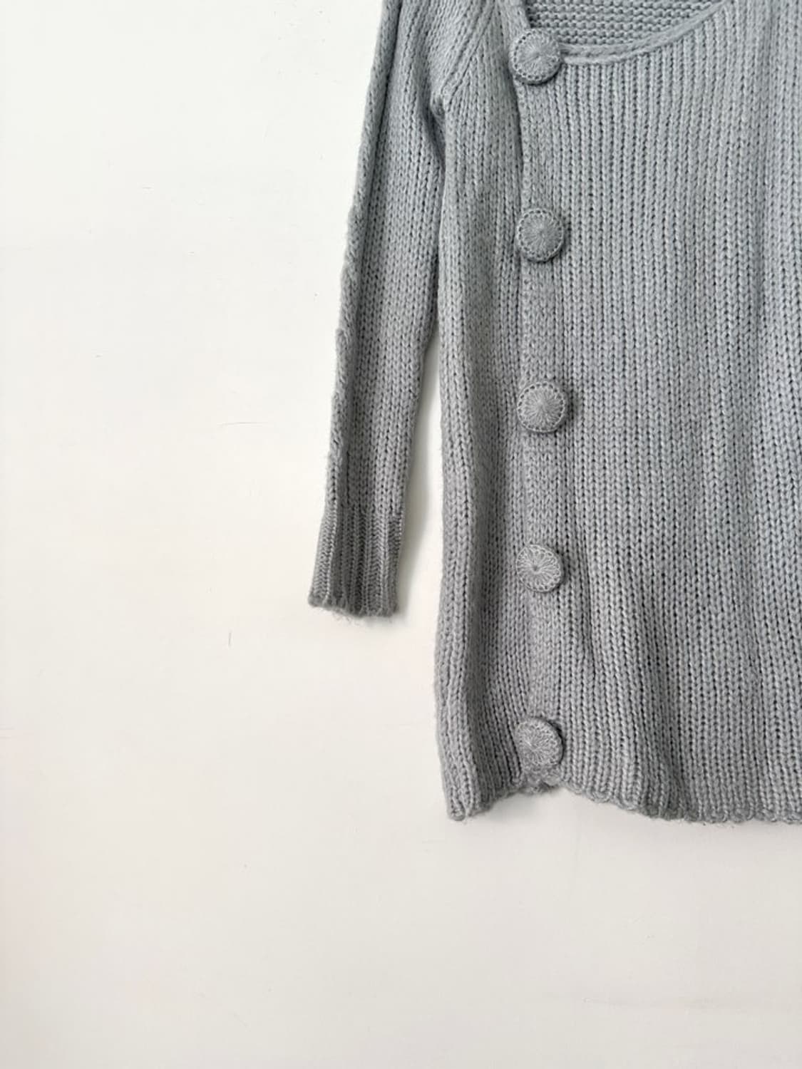 Circle point open knit & ops / lightgrey 상품이미지8