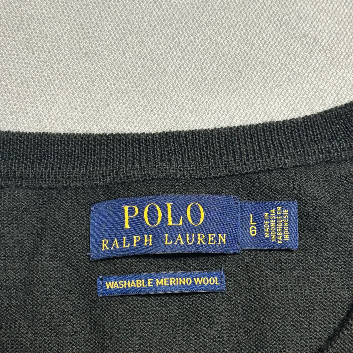 L 폴로랄프로렌 그린 포니 카키 울 니트 상품이미지4