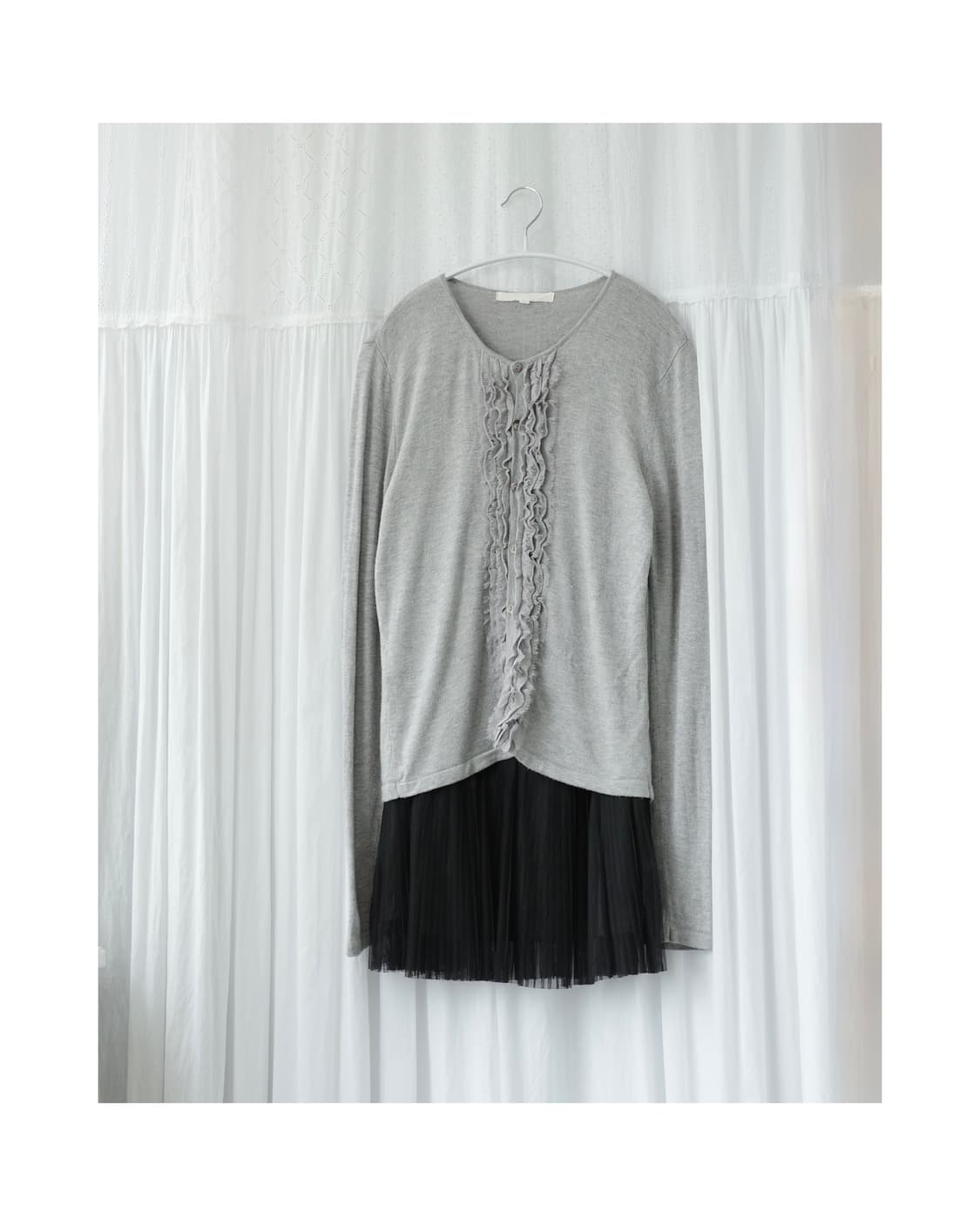 natural beauty grey cardigan 상품이미지3