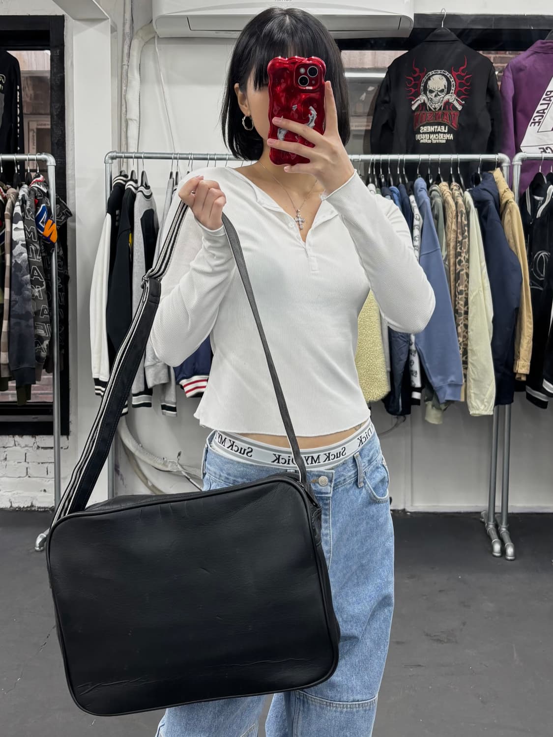 아디다스 파이어버드 레더 크로스백 상품이미지2