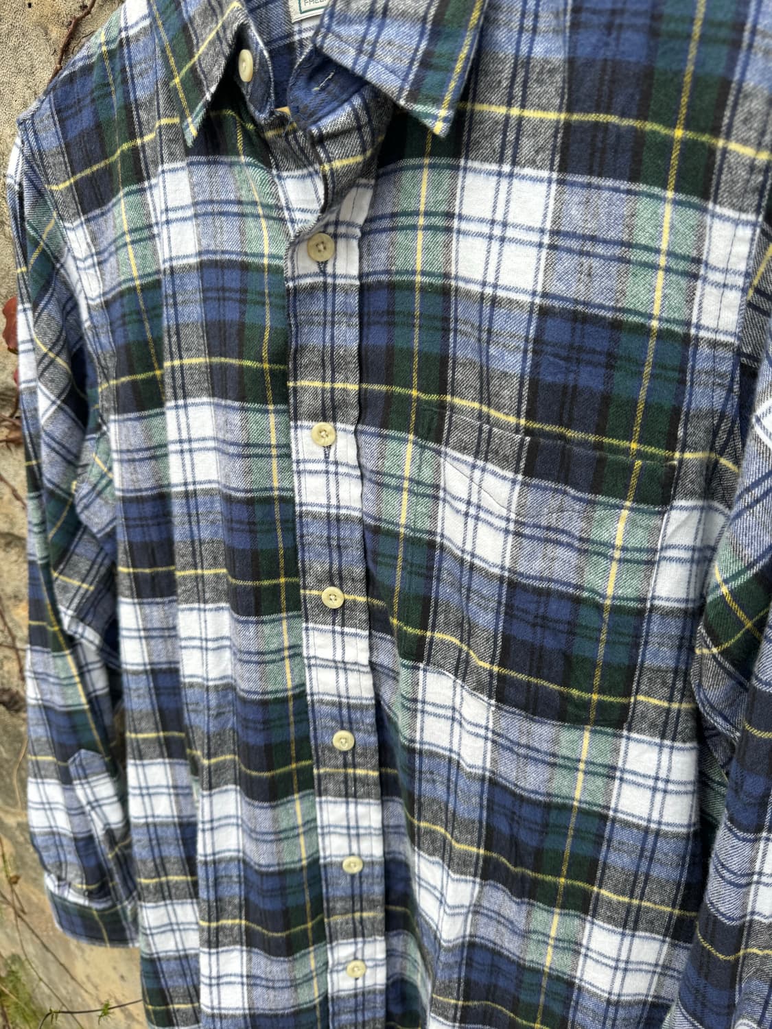 90s 엘엘빈 usa 빈티지 체크 패턴 플란넬 셔츠 S 상품이미지4