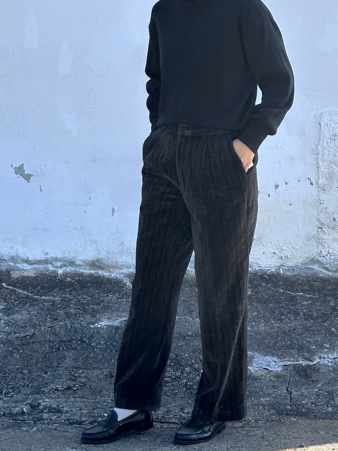 80~90’s 빈티지 벨벳 무드 팬츠🖤 상품이미지2