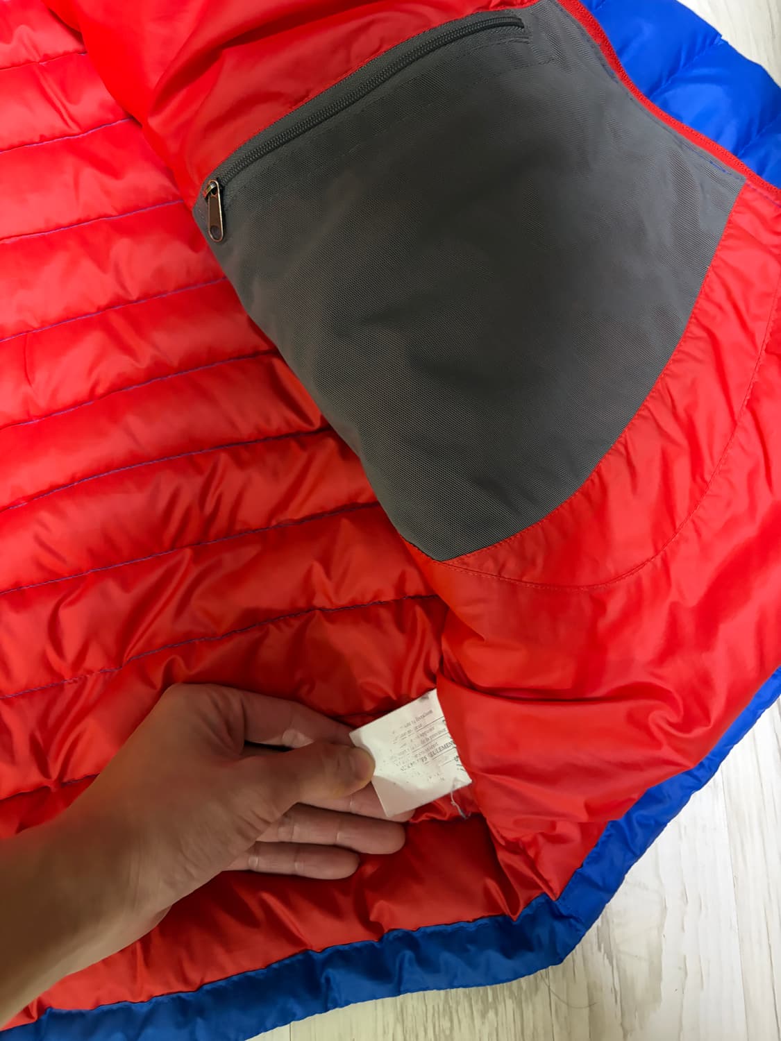 [L] 빈티지 파타고니아 다운 스웨터 남성용 블루 상품이미지4