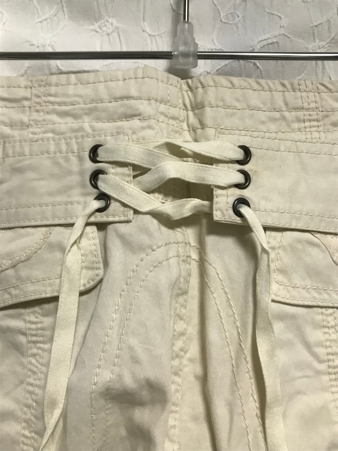 빈티지 y2k 오리엔탈 코르셋 자수 카고 팬츠 상품이미지7