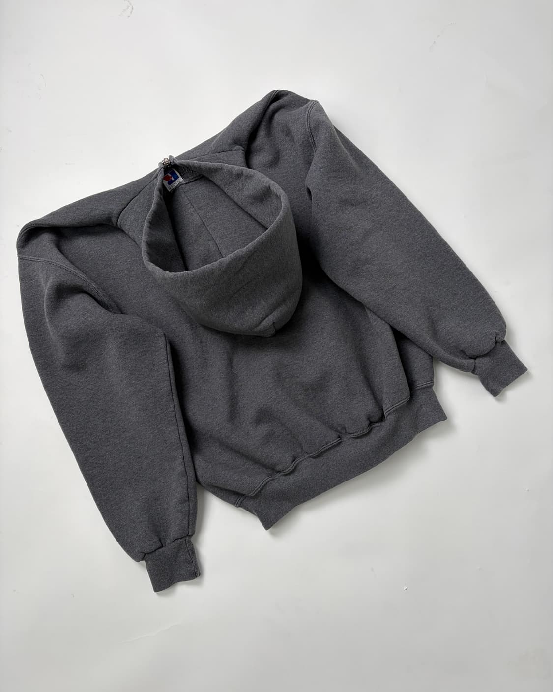 90s Russell Zip Up Hoodie (charcoal) 상품이미지2