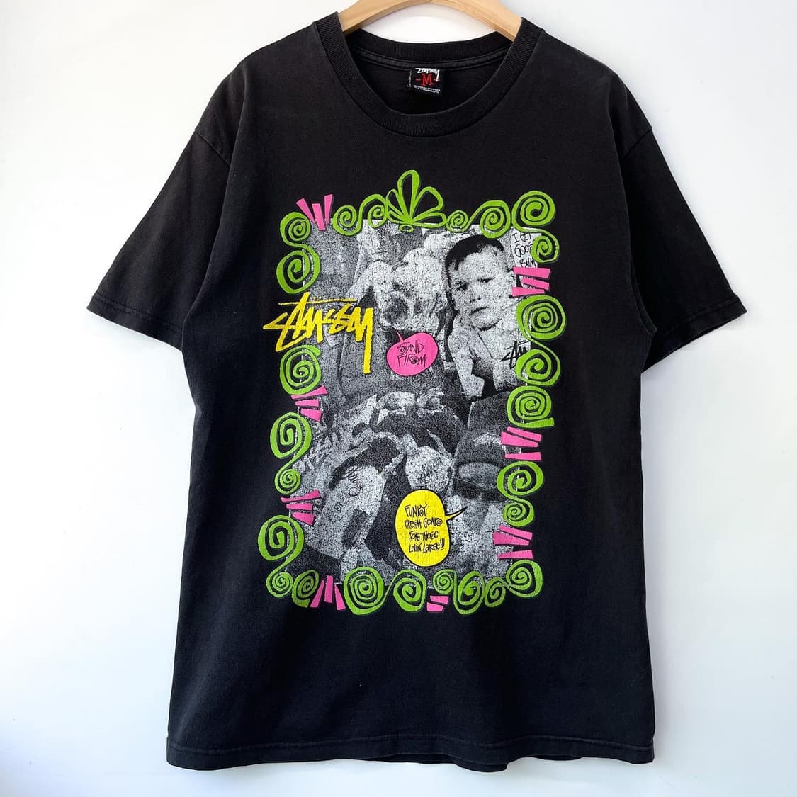 스투시 00's 펑키 프레쉬 기어 베이비 그래피티티셔츠 상품이미지3
