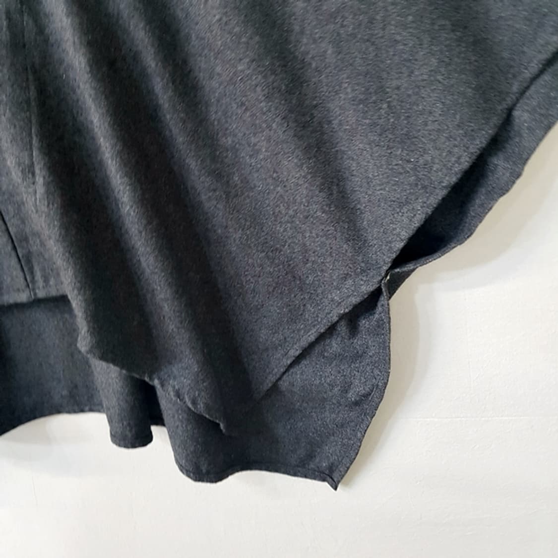 le ciel 울 믹스 후드 케이프 차콜 상품이미지3