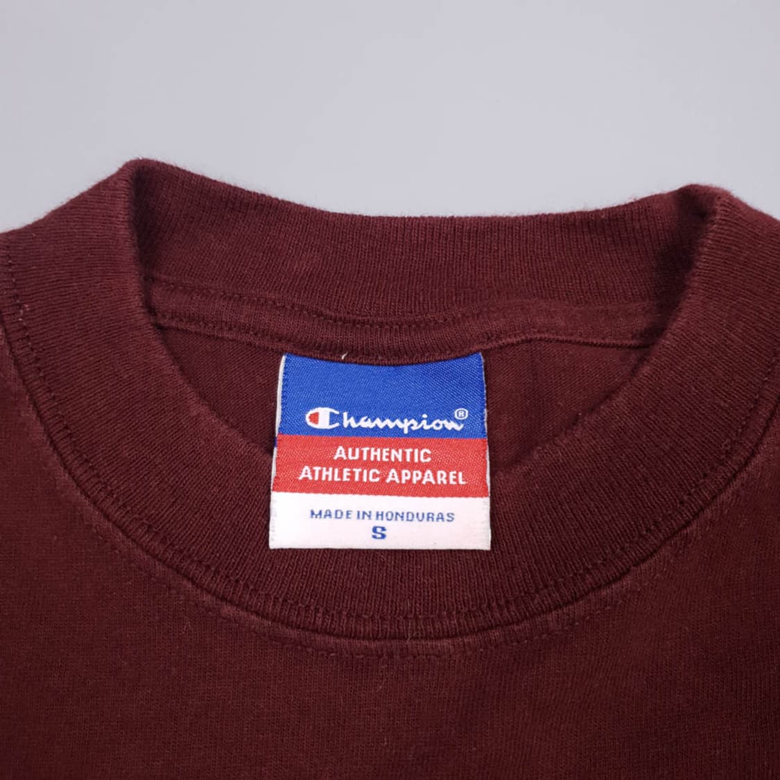 챔피온 버건디 하버드 VERITAS 프린팅 반팔 티셔츠 상품이미지4