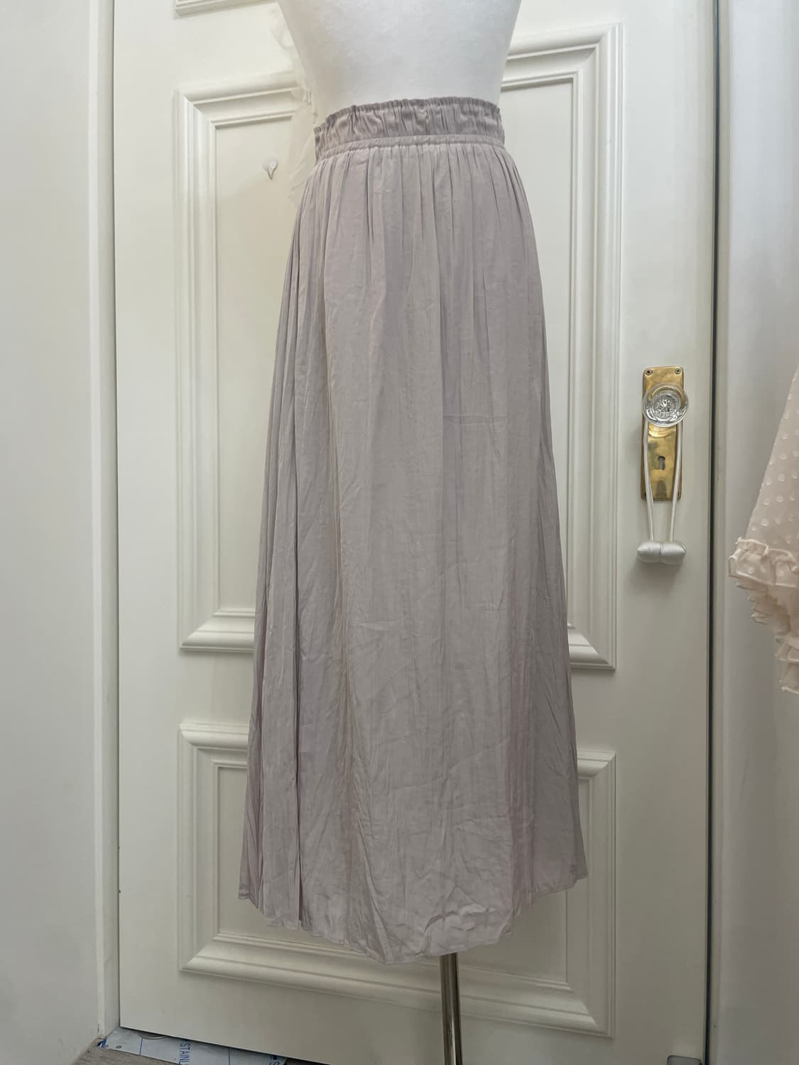 sheer gray wrinkle banding skirt(size-F) 상품이미지4
