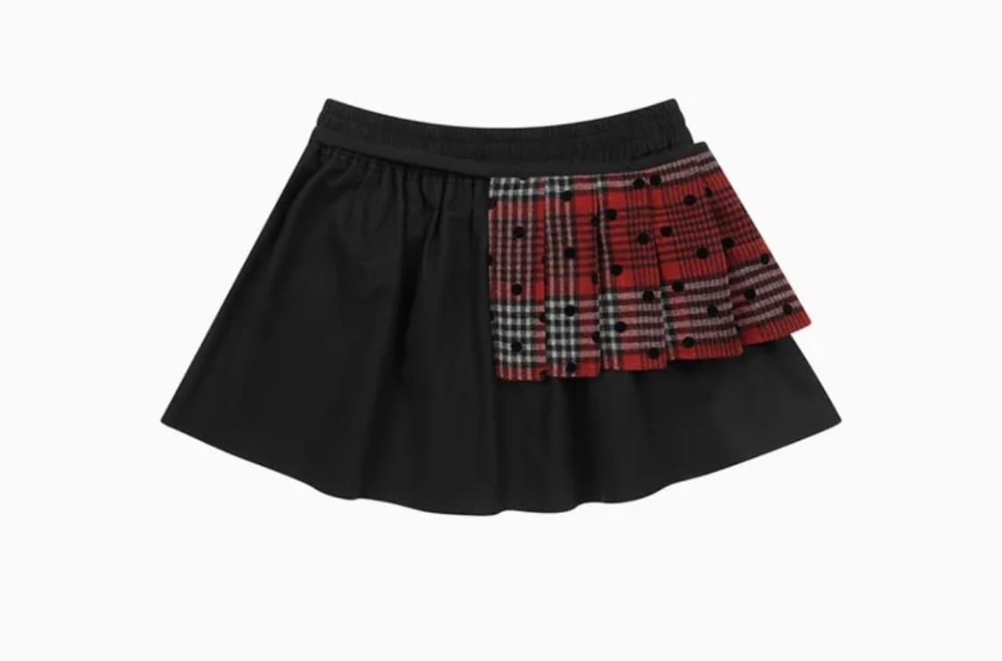 오헤시오 투웨이 미니스커트 레드블랙 상품이미지5