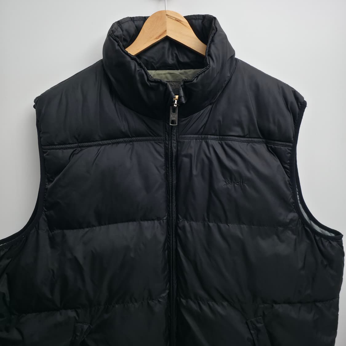 [XXL] 쇼트 SCHOTT 블랙 패딩 조끼 상품이미지2