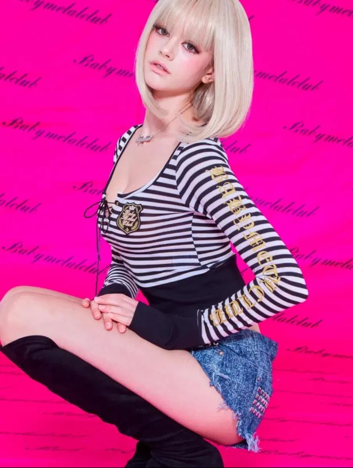 베이비메탈클럽 아리아탑 블랙 상품이미지1