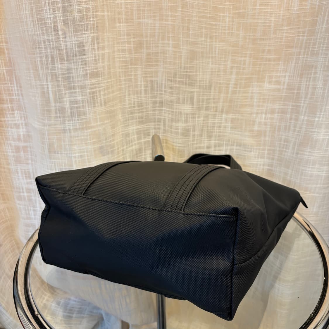 정품 라코스테 PVC 블랙 토트백     상품이미지5