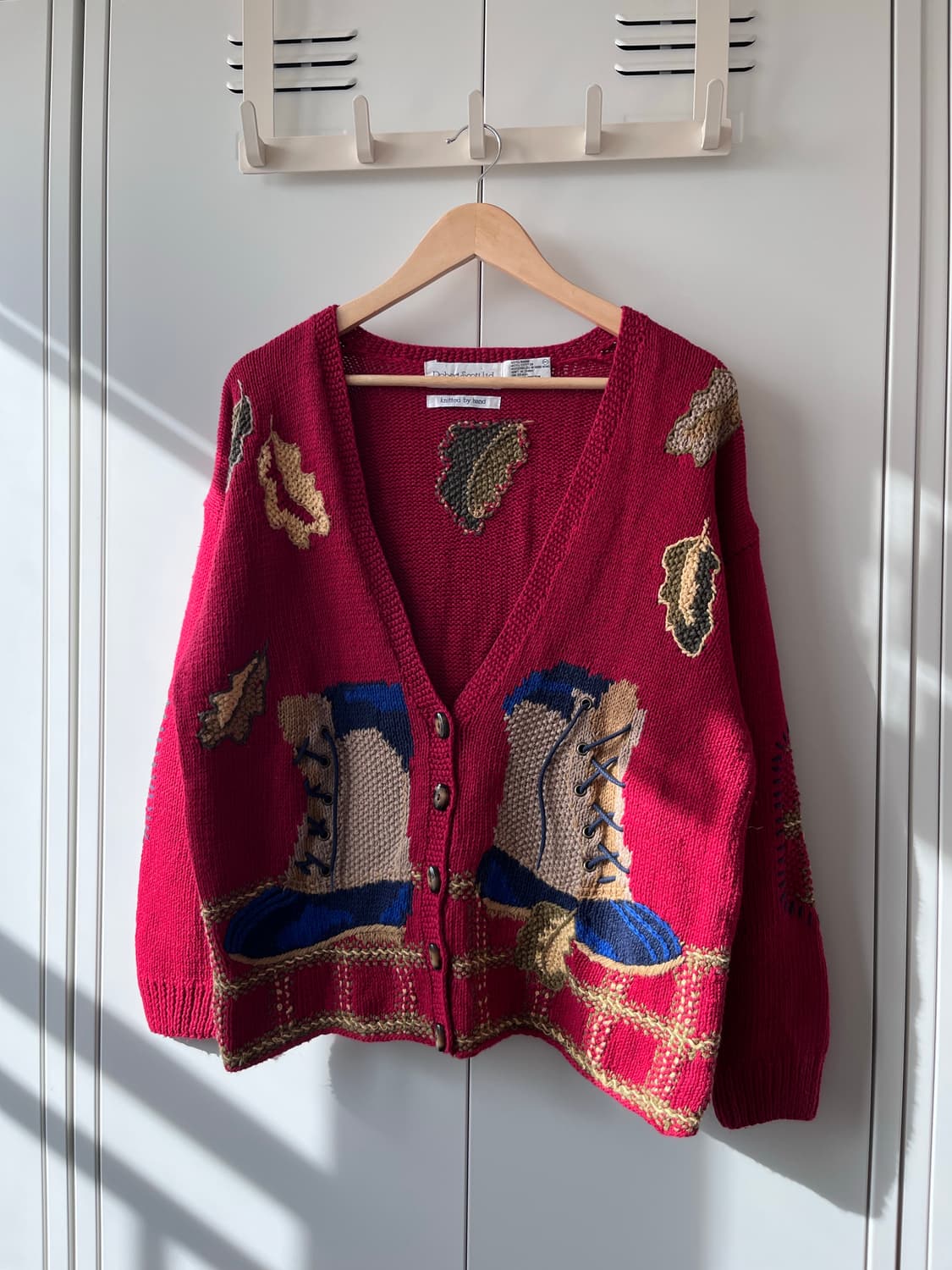 (Rare) Robert scottlid 핸드메이드 자수 니트 가디건 상품이미지5