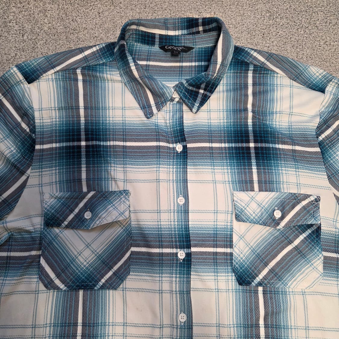 George 조지 아메리칸 플란넬 체크셔츠 L(100) 상품이미지2