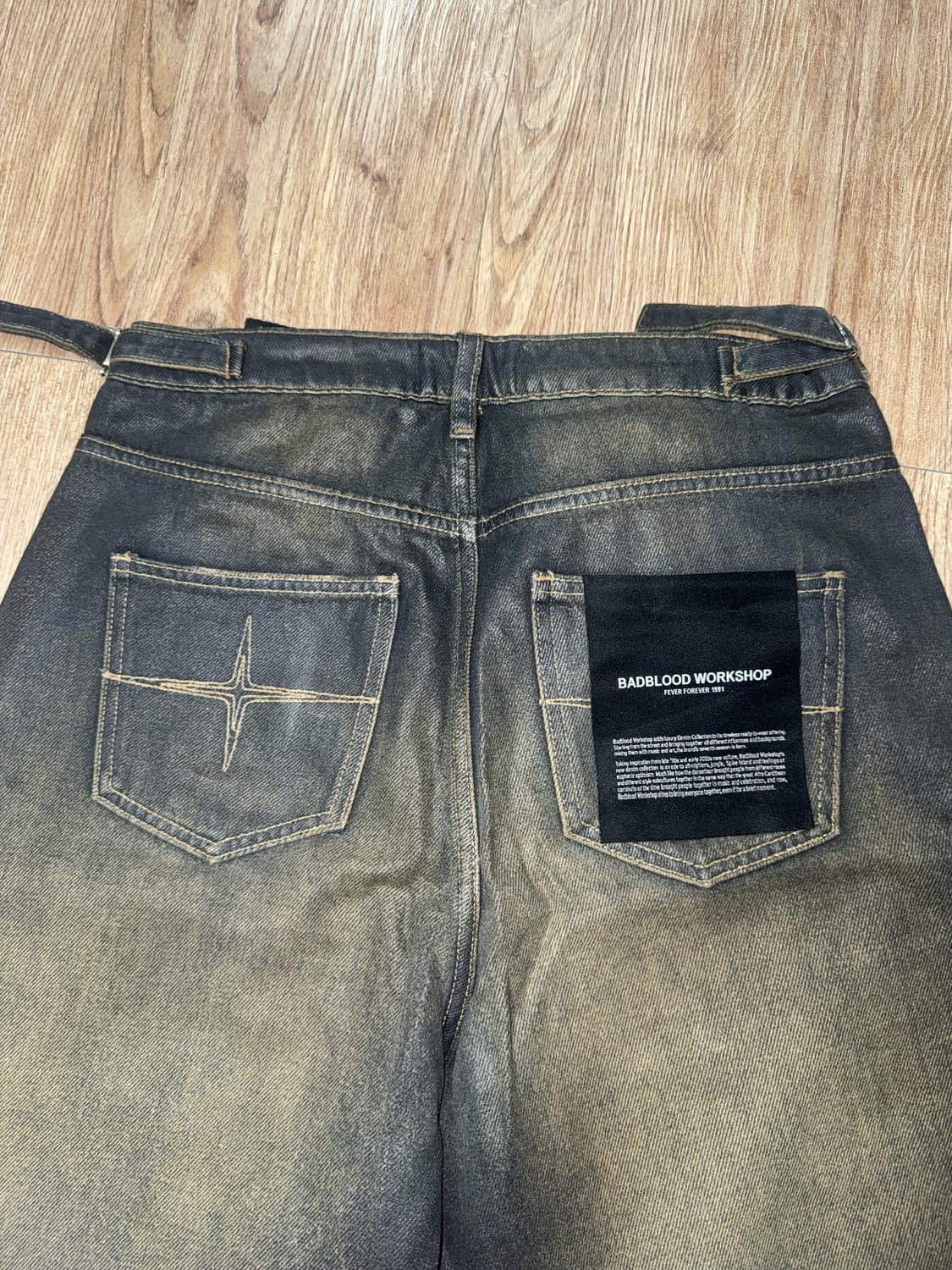 배드블러드 대디 배기 코팅 진 상품이미지2