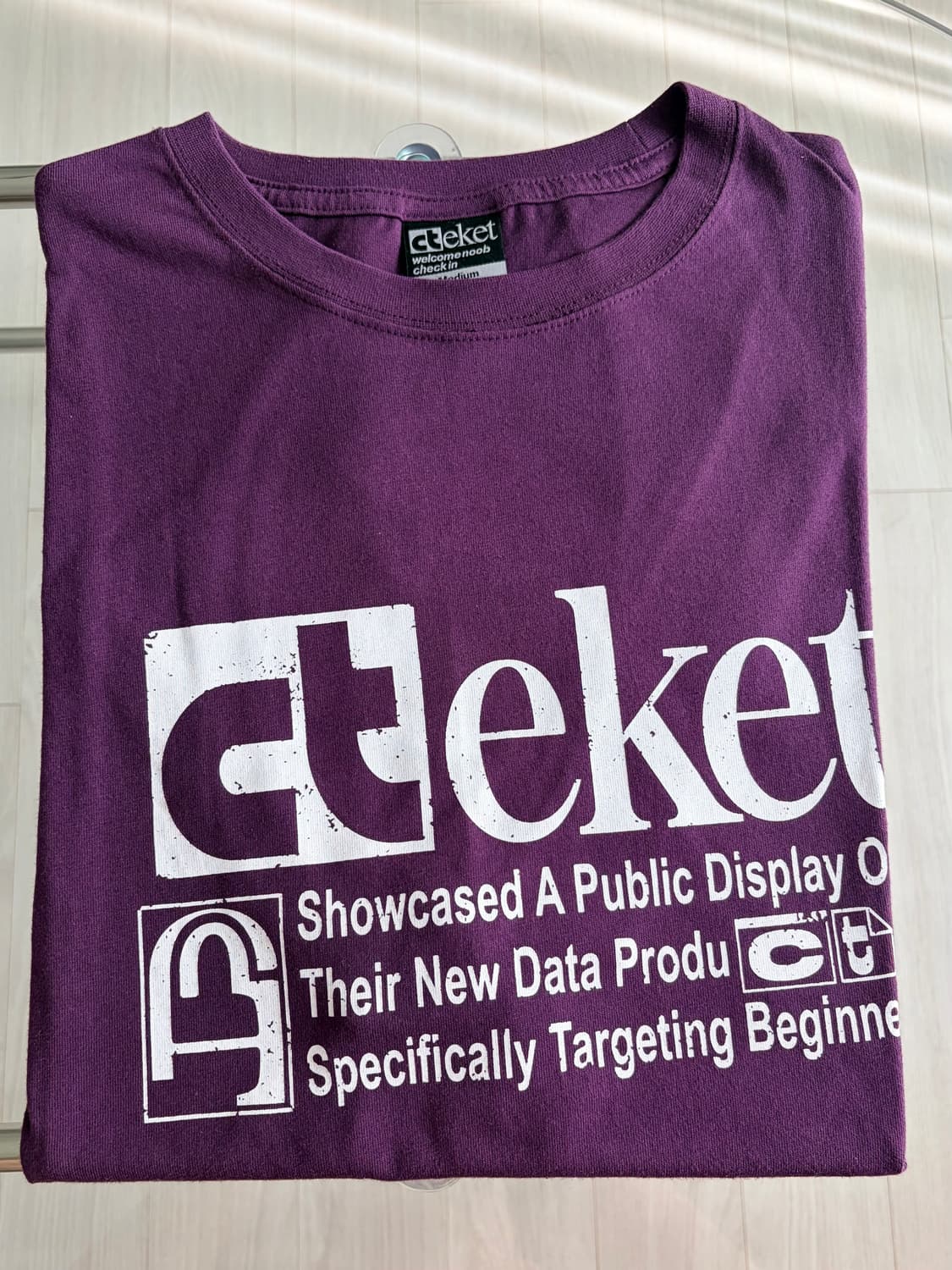 테켓 teket 반팔티셔츠 퍼플 M 상품이미지1