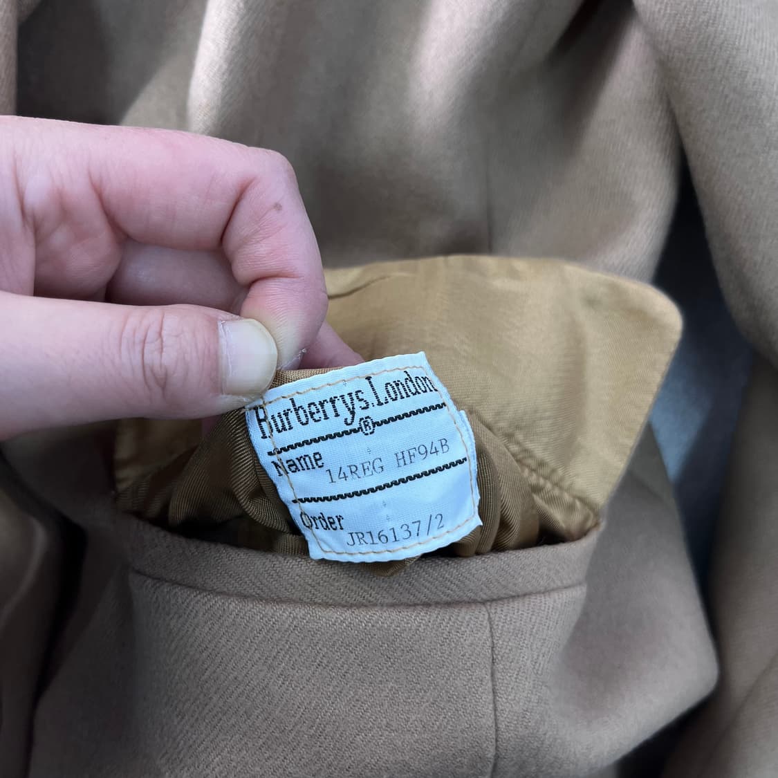 100 버버리 90s 울 블레이저 자켓 상품이미지10