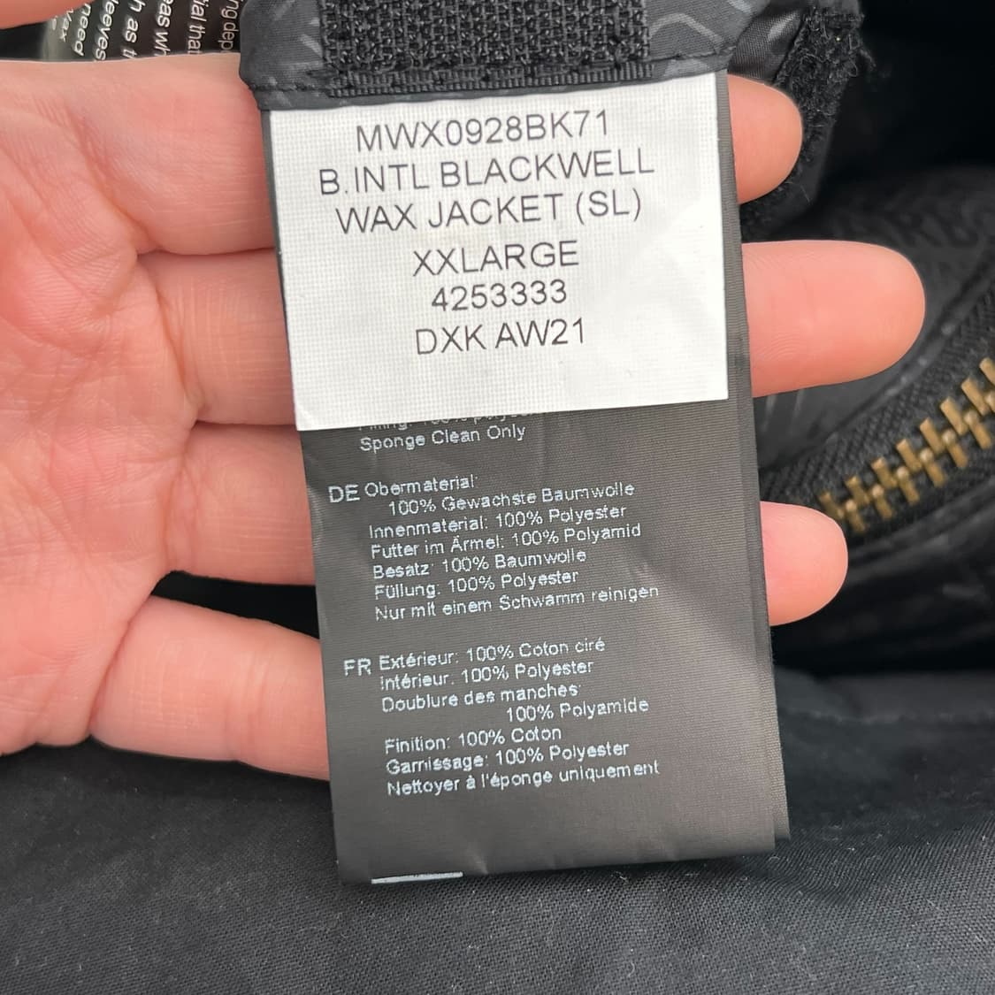 바버 인터네셔널 왁스점퍼 r2044 상품이미지7