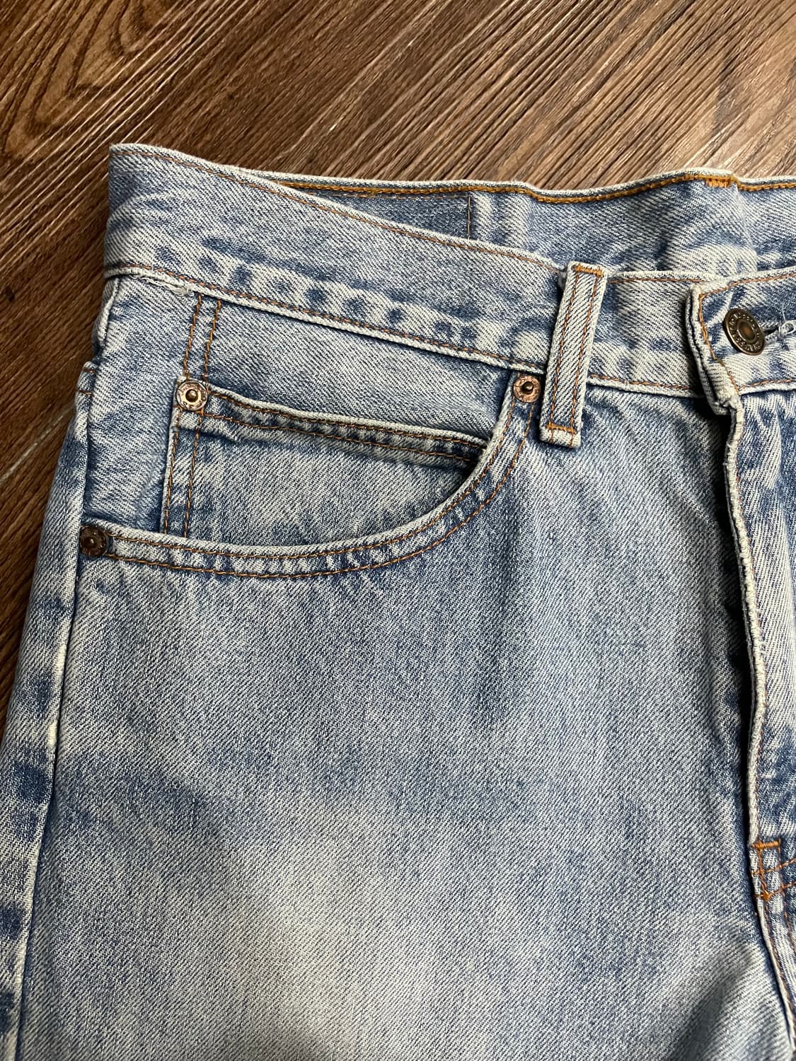 90s 리바이스 217 오렌지탭 데님 팬츠  상품이미지3